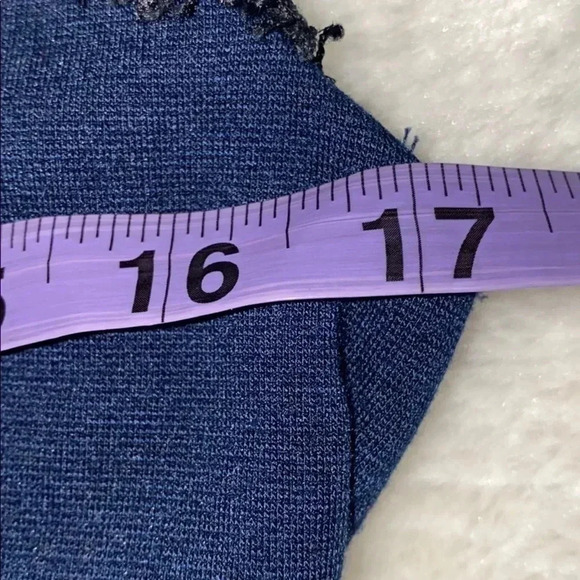 Laura Petites navy lace mini  midi sleeveless dress - Picture 4 of 10